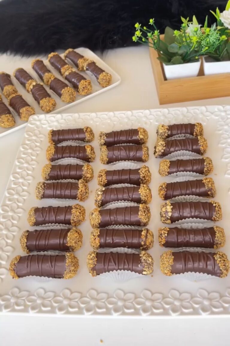 Rollos de cacahuate con galletas